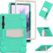 Samsung Galaxy Tab S7+/S7 FE/S8+ 3-Layer Case with Holder Mint Green - 3
