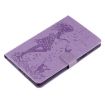 Galaxy Tab A 8.0 (2019) Woman & Cat Pattern Flip Case, Purple - 5