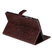 Galaxy Tab A 8.0 (2019) Sun Flower Leather Case with Wallet (Brown) - 4