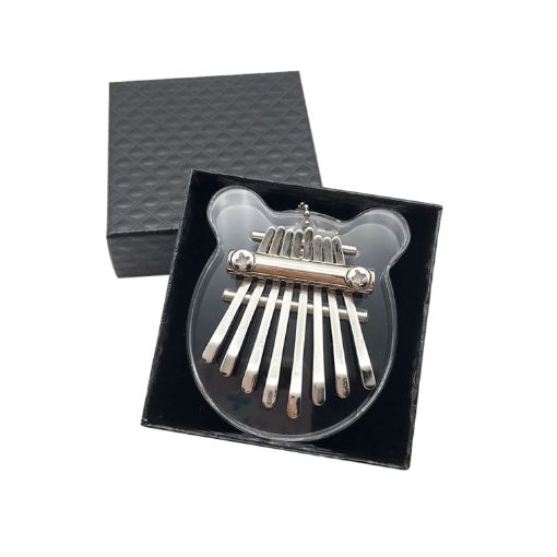 Acrylic Bear Mini 8 Tone Thumb Piano Kalimba, Random Packaging - 1