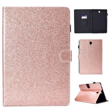 Rose Gold Glitter Flip Case for Galaxy Tab S4 10.5 T830 with Holder - 1