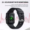 PTone 1.44" HD Touch IP67 Waterproof Smart Watch Black Monitoring - 3