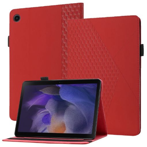 Samsung Galaxy Tab A8 10.5 2021 Flip Leather Case - Red - 1