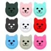 Cute Cartoon Pet Collar Tracker Silicone Case for AirTag (White) - 2
