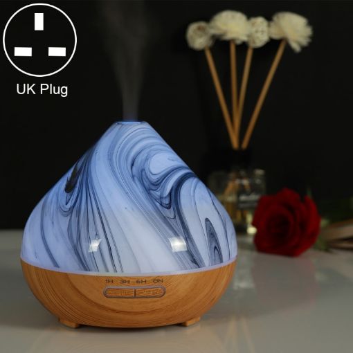 Volcano Shape Humidifier Glass Aromatherapy Machine, UK Plug, Khaki - 1
