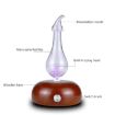 Wood Essential Oil Diffuser Aromatherapy Machine, AU Plug, Dark Brown - 2