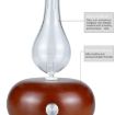 Wood Essential Oil Diffuser Aromatherapy Machine, AU Plug, Dark Brown - 3