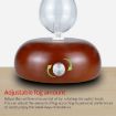 Wood Essential Oil Diffuser Aromatherapy Machine, AU Plug, Dark Brown - 4