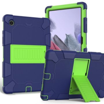 Galaxy Tab A8 10.5 2021 Robot Case, Navy Blue/Yellow Green - 1