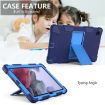 Galaxy Tab A8 10.5 2021 Dual-Color Silicone+PC Case (Navy/Blue) - 4