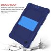 Galaxy Tab A8 10.5 2021 Dual-Color Silicone+PC Case (Navy/Blue) - 5