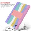 Galaxy Tab A8 2021 Two-Color Robot Case (Colorful/Rose Gold) - 5