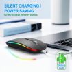 HXSJ M103FG Wireless Mouse 1600dpi 2.4G+Bluetooth RGB Black - 6