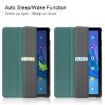 TCL Tab 10s Dark Green Leather Tablet Case with Holder - 4