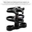 PULUZ Triple Ball Clamp Aluminum Bracket for Diving Photography - 4