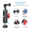 PULUZ CNC Metal Motorcycle Rearview Clamp Magic Arm (Black) - 4