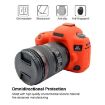 Red PULUZ Soft Silicone Case for Canon EOS 5D Mark IV - 4