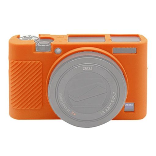 PULUZ Soft Silicone Case for Sony RX100 III/IV/V - Orange - 1