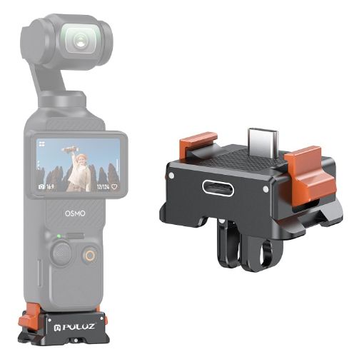 DJI Osmo Pocket 3 PULUZ Type-C Charging Base Quick Release Adapter - 1