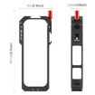PULUZ Metal Cage Rig for Insta360 X5 with Lens Cover (Black) - 3
