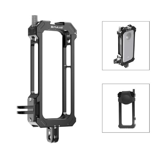 Insta360 X3 PULUZ Metal Cage with Cold Shoe & Tripod Adapter - 1