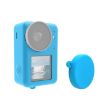 PULUZ Blue Silicone Case & Lens Cap for DJI Osmo Action 3/4/5 Pro - 1