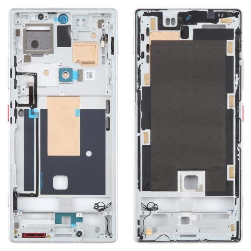 ZTE nubia Z70 Ultra NX733J NX736J Silver Frame Bezel Plate - 1