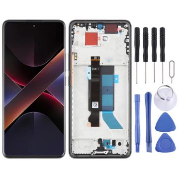 Xiaomi Poco X7 5G AMOLED Original LCD Screen with Frame (Black) - 1