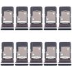 Tecno Camon 18 P 10pcs Original SIM & Micro SD Card Trays (Black) - 1