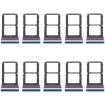 10pcs Original SIM Card Tray for Motorola Moto G71 5G (Blue) - 1