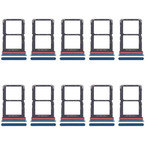 10pcs Original SIM Card Tray for Motorola Moto G71 5G (Blue) - 1