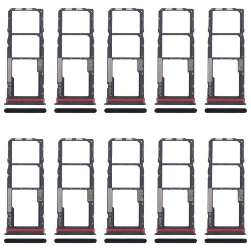 Motorola Moto G04 SIM & Micro SD Card Trays - 10pcs (Black) - 1