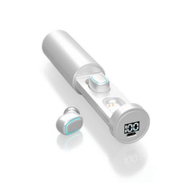 C1 White TWS Bluetooth 5.0 Earphones with Charging Box - 1