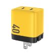 WK WP-U128 40W Dual USB-C GaN Charger, US Plug - 1