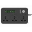 LDNIO SC3604 Multi-function 6 USB Ports Socket, 2m Cable, US Plug - 2