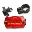 LED Bike Rear Tail Light: 5 LEDs, 7 Modes, Safety Flash Lamp - 5