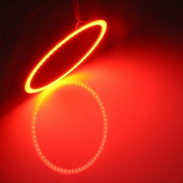 80mm 5W Red Angel Eyes COB LED Car Headlight, 180LM, DC 12-24V - 1