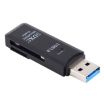 USB 3.0 Card Reader, 2 in 1, 5Gbps, Supports SD/TF Cards (Black) - 2