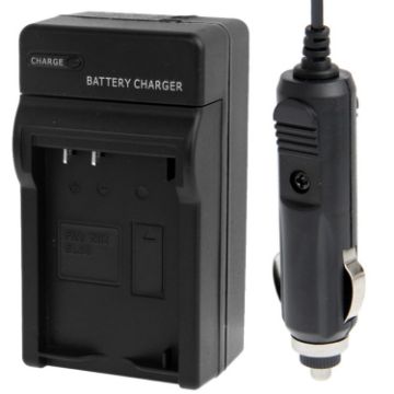 Car Charger for Nikon EL20 Digital Camera Battery - Black - 1