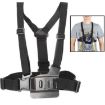 Elastic Body Chest Strap for GoPro, Insta360, DJI Cameras (Black) - 1