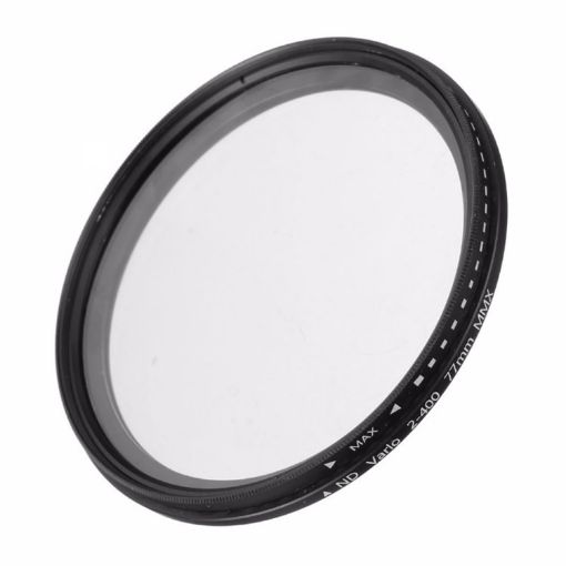 77mm ND Fader Variable Neutral Density Filter ND 2-400 (Black) - 1