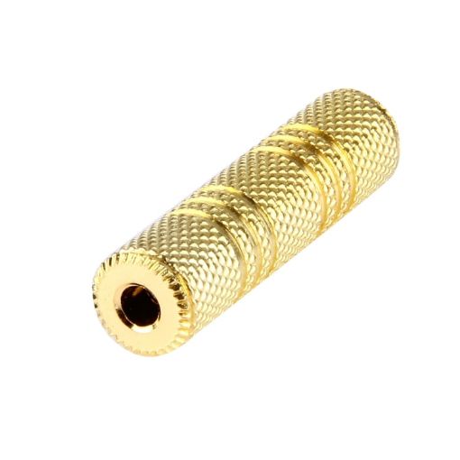 Gold Plated 3.5mm Female to Stereo Jack Adapter Socket - 1