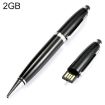 2GB Black 2 in 1 Pen Style USB Flash Disk - 1