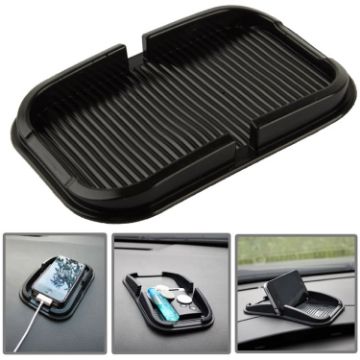 Car Dashboard Anti-skid Sticky Pad for iPhone, Galaxy & More (Black) - 1