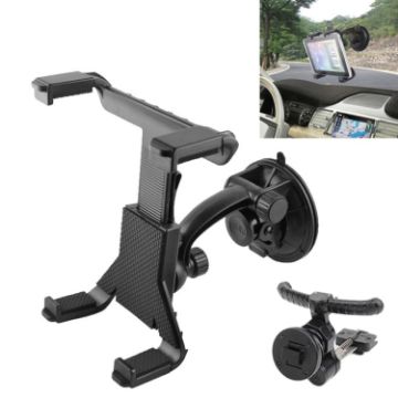 2 in 1 Car & AC Vent Holder for iPad, iPad mini, Tab (Black) - 1