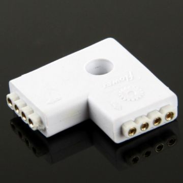 L Shape 4 Pin Female Connector for RGB LED Strip - 1