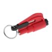Red 2 in 1 Car Emergency Tool: Hammer, Key Chain, Knife & Glass Breaker - 2