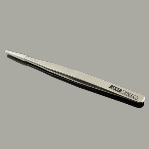 Gooi TS-11 Silver Steel Straight Tweezers - 1
