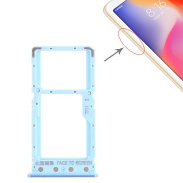 Xiaomi Redmi 6/6A SIM & Micro SD Card Tray (Blue) - 1