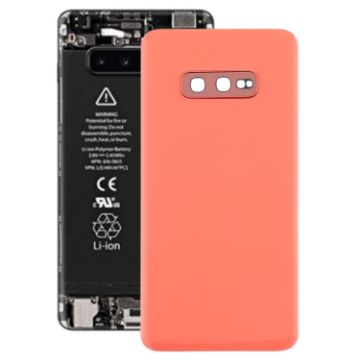 Galaxy S10e Pink Battery Back Cover with Camera Lens - 1
